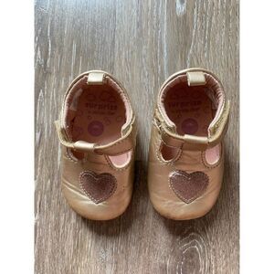 Stride Rite Tan Heart Sneakers for Kids
